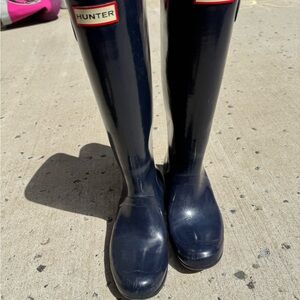 Hunter Women's Navy Rain Boots